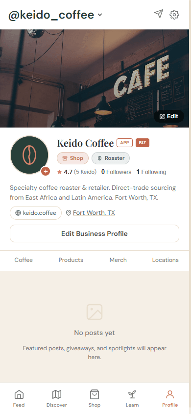Your Coffee Profile
